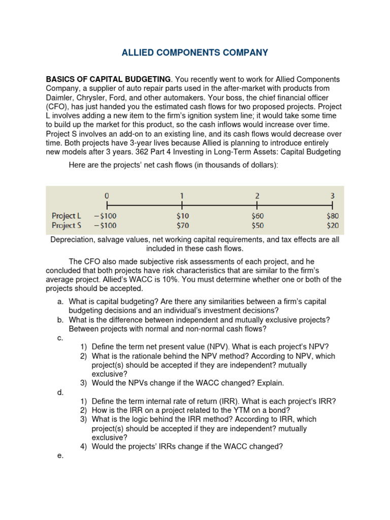 case-capital-budgeting-pdf-capital-budgeting-net-present-value