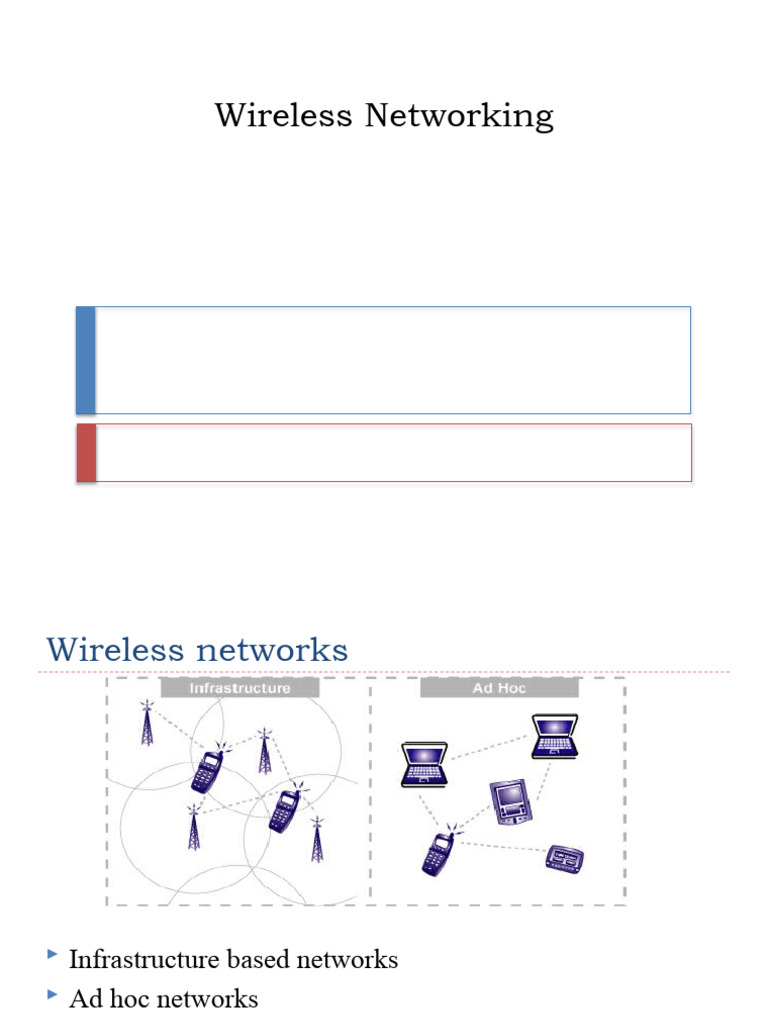 Wireless Networking | PDF | Wireless Ad Hoc Network | Wireless Sensor ...