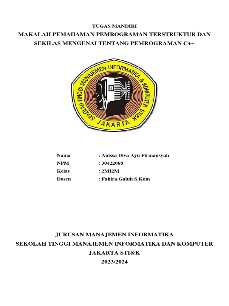 Makalah Pemrograman Terstruktur | PDF