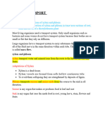 YEAR 9 TRANSPORT IN PLANTS Lesson 3