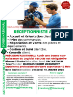 Receptionniste Atelier