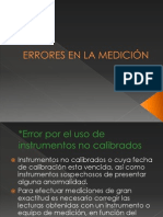 ERRORES EN LA MEDICIÓN