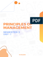 Principles of Management: Semester 3