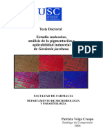 Tesis Doctoral: Estudio Molecular, Análisis de La Pigmentación y Aplicabilidad Industrial de Gordonia Jacobaea