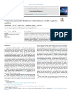 Underwater Quantum Key Distribution With Continuous Variab - 2023 - Results in P