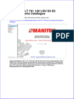 Manitou MLT 741 120 Lsu s2 E2 Genuine Parts Catalogue