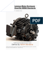 7 Most Common Motor Enclosure Types Defined by NEMA Standards