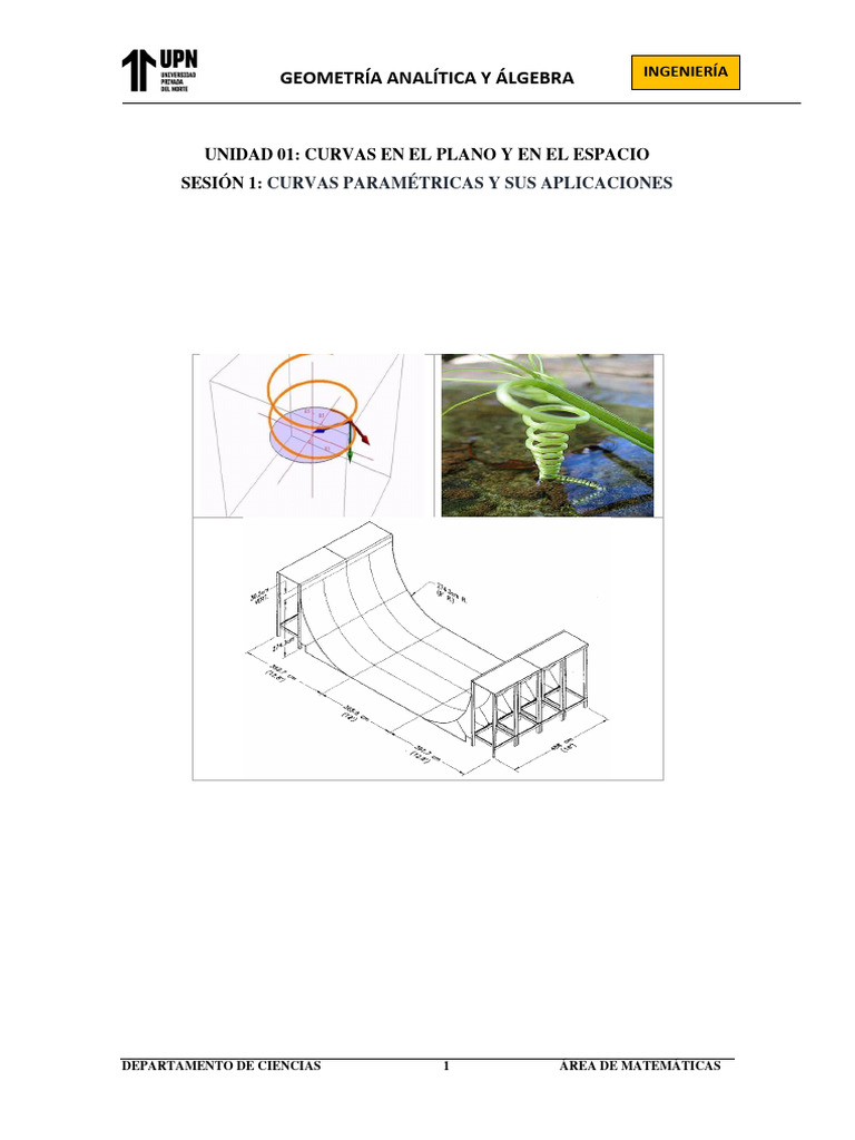 02 HT Teoría Curvas Paramétricas | PDF | Curva | Ecuaciones