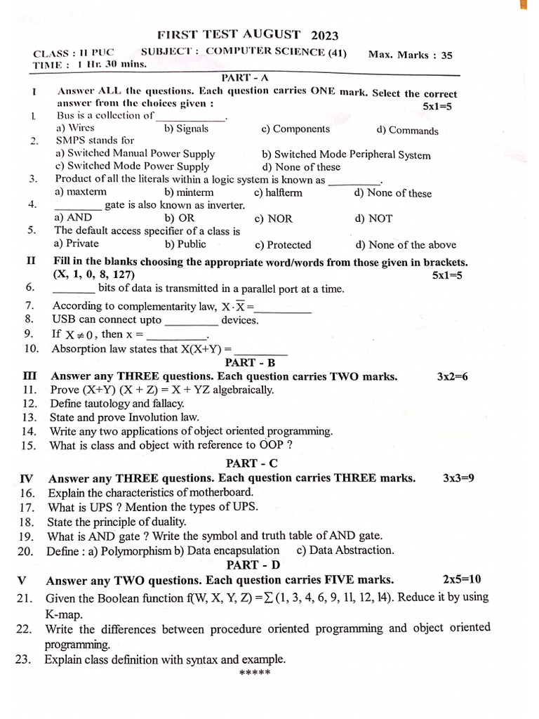 Computer Science Pu 2nd | PDF