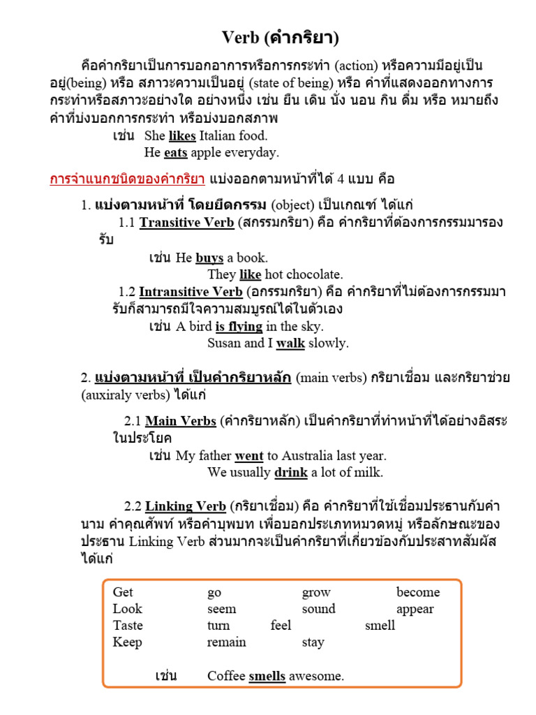 Verbs | PDF