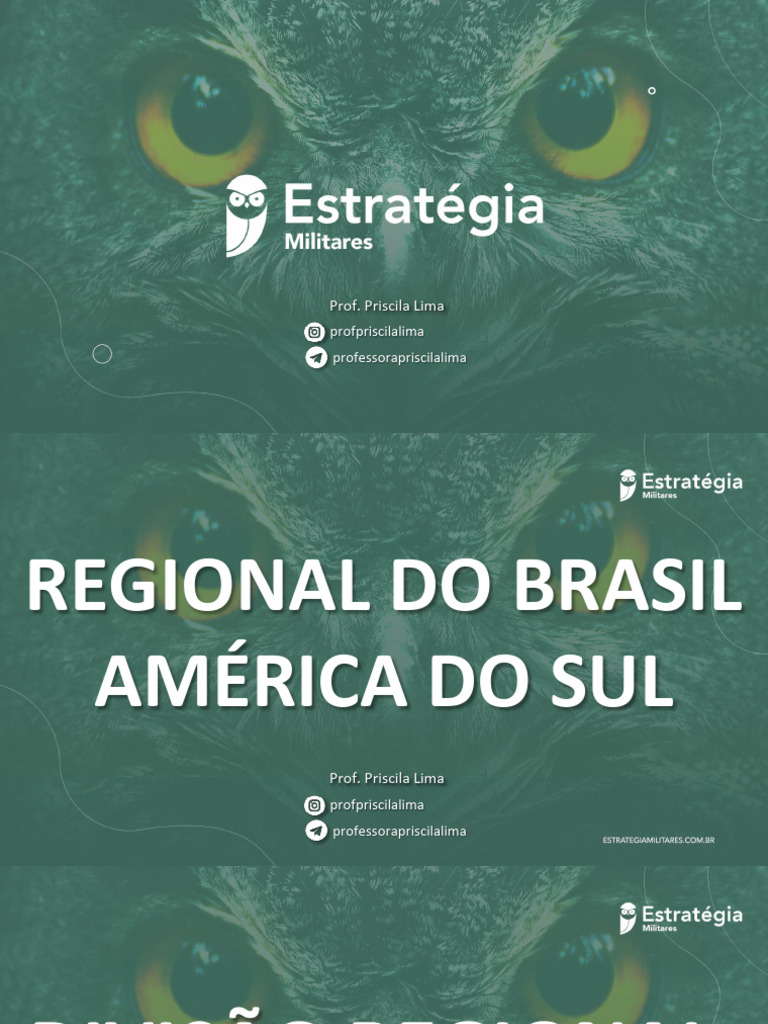 Aula 11 - Slides | PDF | América do Sul | Brasil
