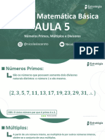 Aula 05 - Números Primos, Múltiplos e Divisores - Slides