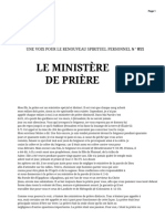 Le Ministère de La Prière