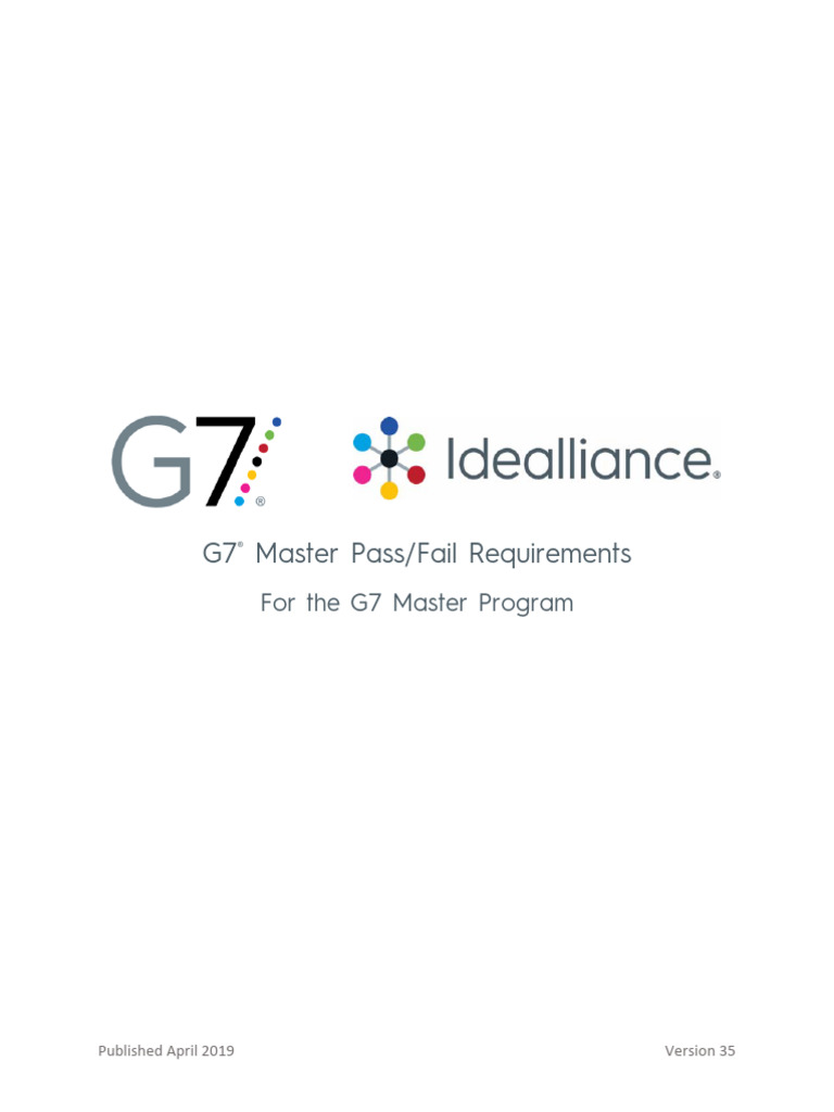 Microsoft Word - G7 - Master - Pass-Fail - Rev34 | PDF | Graphic Design ...