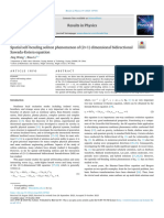 Spatial Self Bending Soliton Phenomenon of 2 1 Dimensional - 2023 - Results in