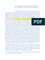 Acta de Sesión de La Junta Constituyente Del Comité de Empresa de Trabajadores de La Compañía Madera Fina S