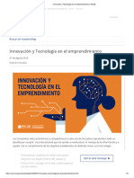 Innovación y Tecnología en El Emprendimiento - INCAE