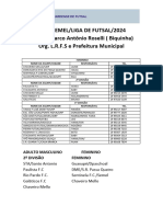 Tabela Dec Liga PDFF1