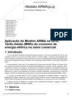 Aplicação Do Modelo ARMA (P, Q)