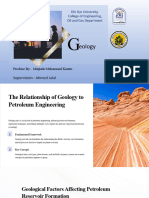 The Relationship of Geology To Petroleum Engineering