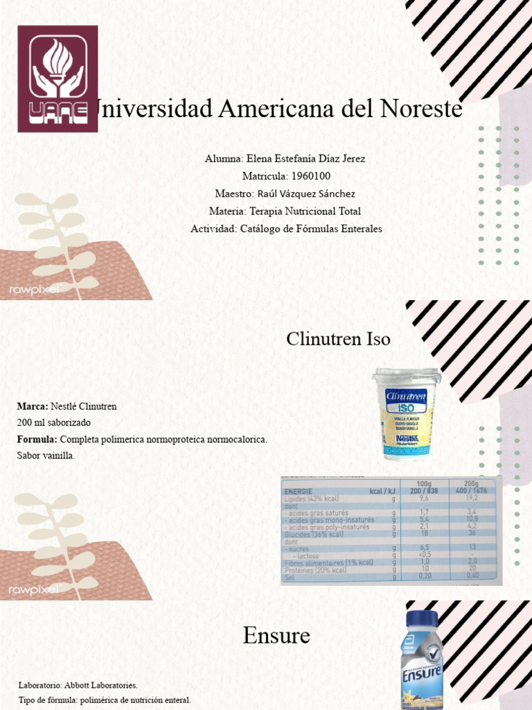 Catálogo de Fórmulas Enterales | PDF | Enfermedad renal crónica | Nutrición
