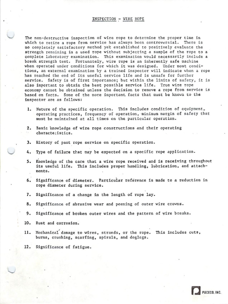 Pacrco Wire Rope Inspection Pdf