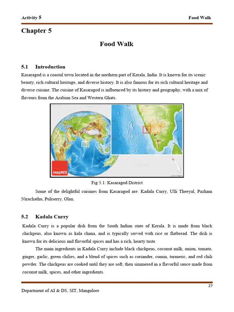 Food Walk | PDF | Indian Cuisine | Cooking