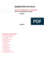 Programacion de Aula - 6prim - Lengua - Castellana - y - Lit - CM - ARAGON