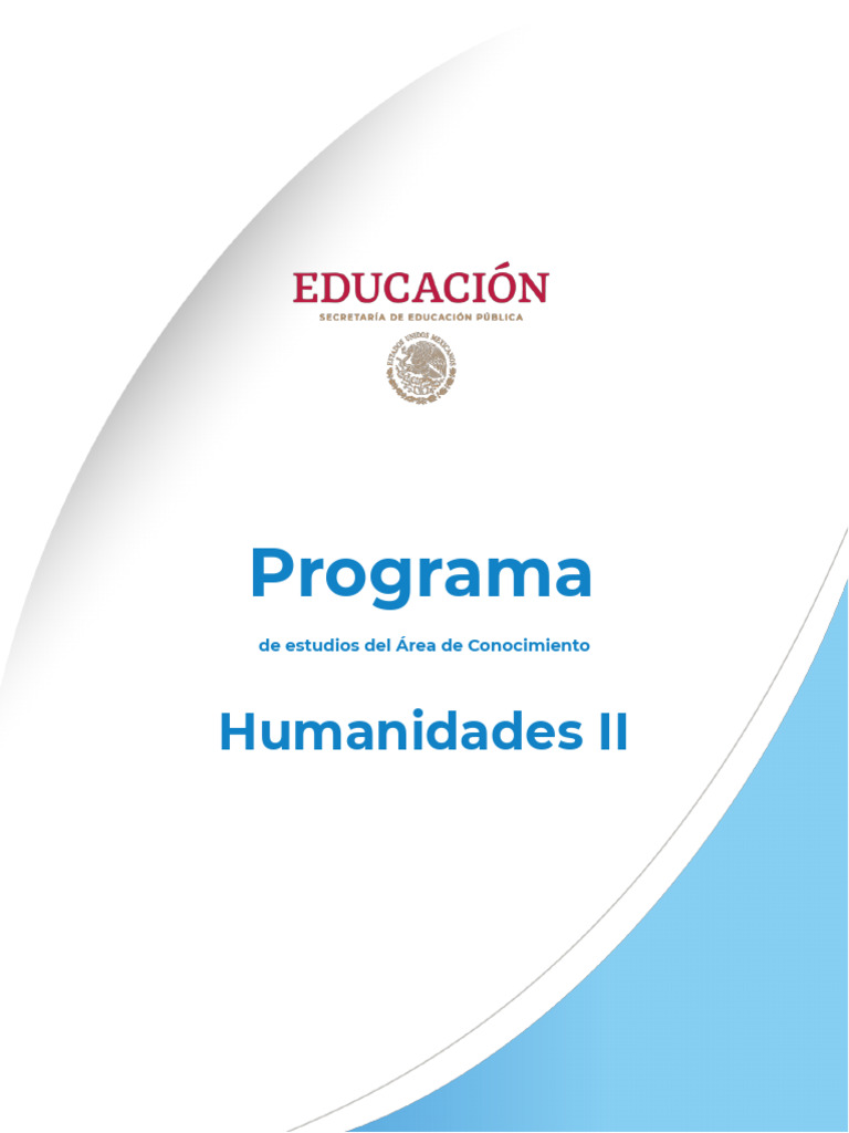 Programa de Estudios Humanidades II | PDF | Experiencia | Plan de estudios