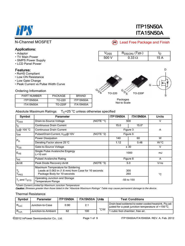 Ita15n50a Ips | PDF