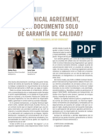 Technical Agreement, ¿Un Documento Solo de Garantía de Calidad?