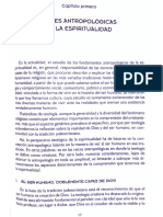 Capítulo Primero Raíces Antropológicas de La Espiritualiad - Vilchis