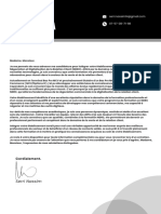 Black and White Corporate and Bold Modern Industrialist Marketing Coordinator Cover Letter