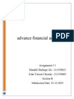 Advance Financial Accounting