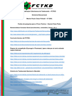 Fontes de Pesquisa - Prova Teorica de Exame de Faixa Preta