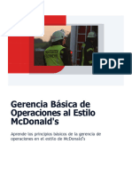 Gerencia Basica de Operaciones Al Estilo Mcdonalds