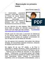 Javier Milei - Reprovação No Primeiro Ano de Economia