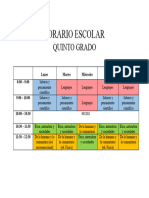 Horario Escolar