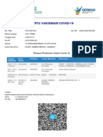 Kartu Vaksin Ayu Triani - Vaksin Dosis 1 Sampai Dosis 4