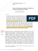 Regional Differences in Perceiving