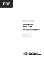 Servoregelaars Epsilon Ep P Servo Drive Reference Manual en Issa4 400518 04