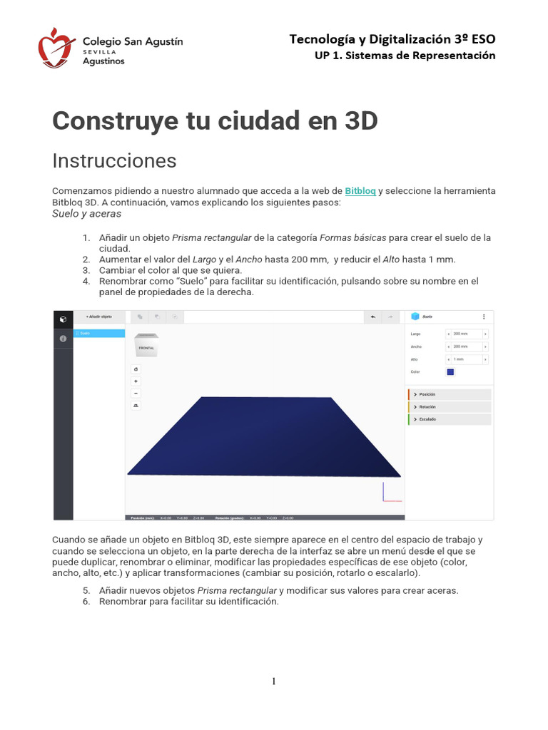 Crea tu ciudad en 3D con Bitbloq | PDF | Color
