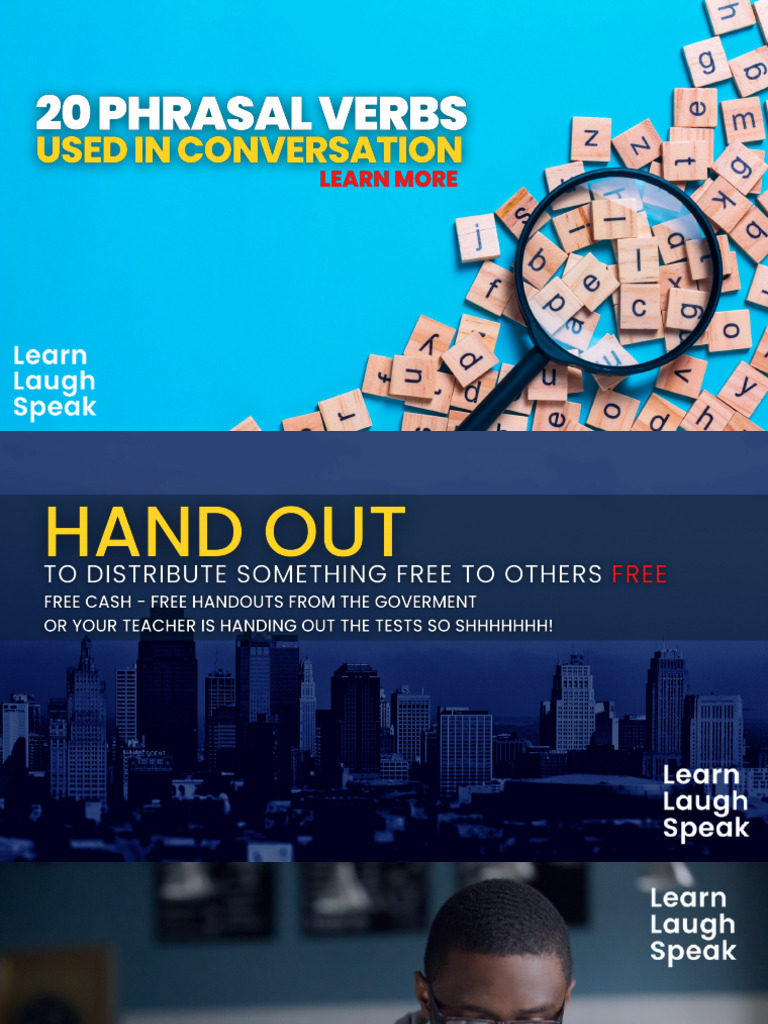 Phrasal Verbs for Everyday Situations | PDF | Language Arts & Discipline