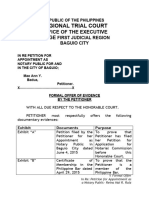 Formal Offer of Evidence Final PDF Free