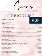 Aima's Price List 1