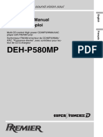 Manual Pioneer Multi-CD DEH-P580MP