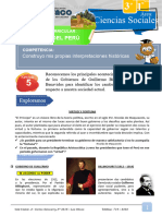 3° Año - Historia Del Perú - S5 - República Aristocrática (Gobierno de Guillermo Billinghurst y Oscar Benavides)