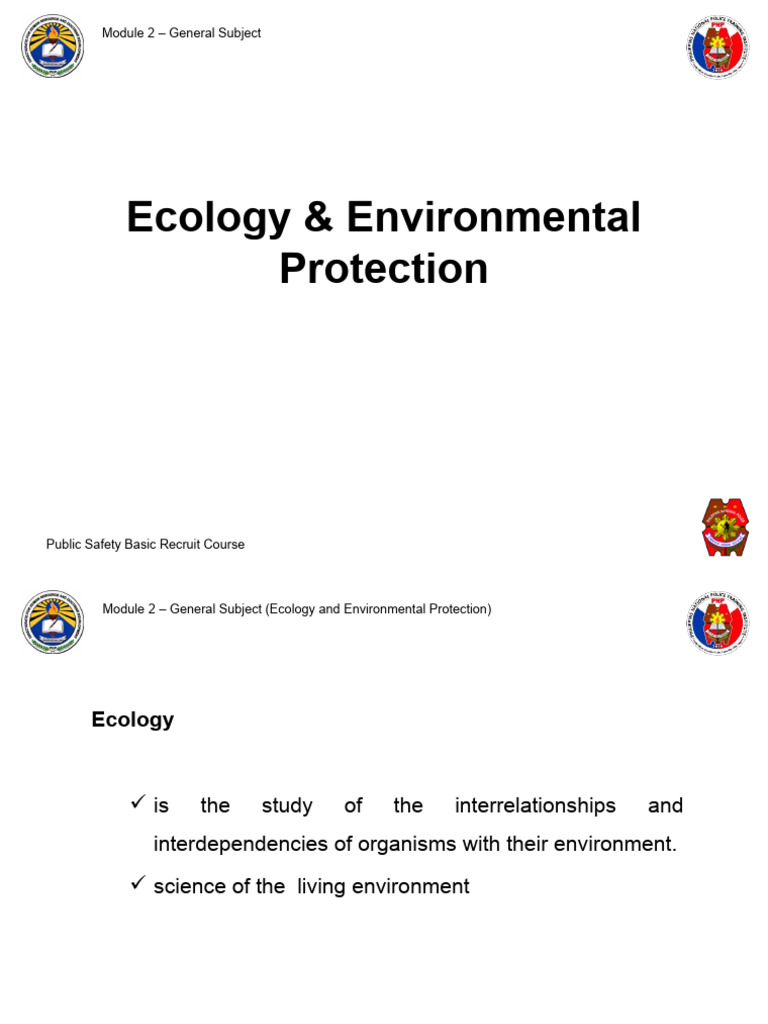 Ecology Environmental Protection Pdf Ecosystem Natural Environment
