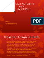 Riwayat Al-Hadits Dan Al-Syahadah 2024