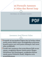 Sosialisasi Formulir Asesmen Awal Rawat Jalan Dan Rawat New